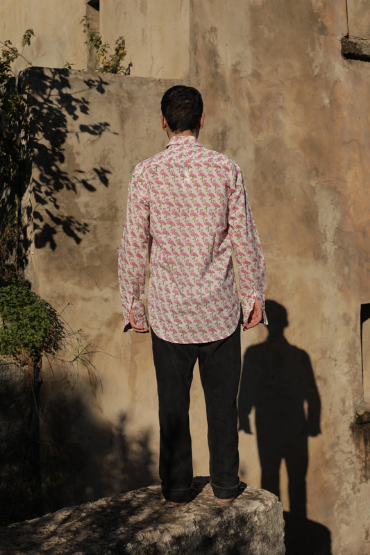 Flamingo - Block Print Shirt