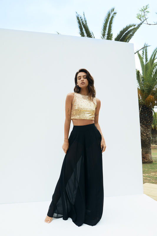 Goldy - Sequins Gold Top