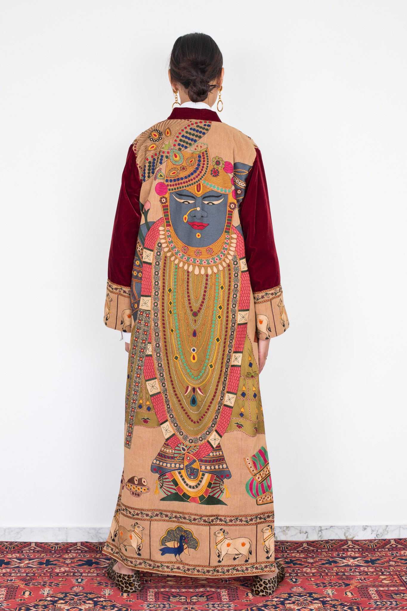 Krishna - Manteau brodé antique