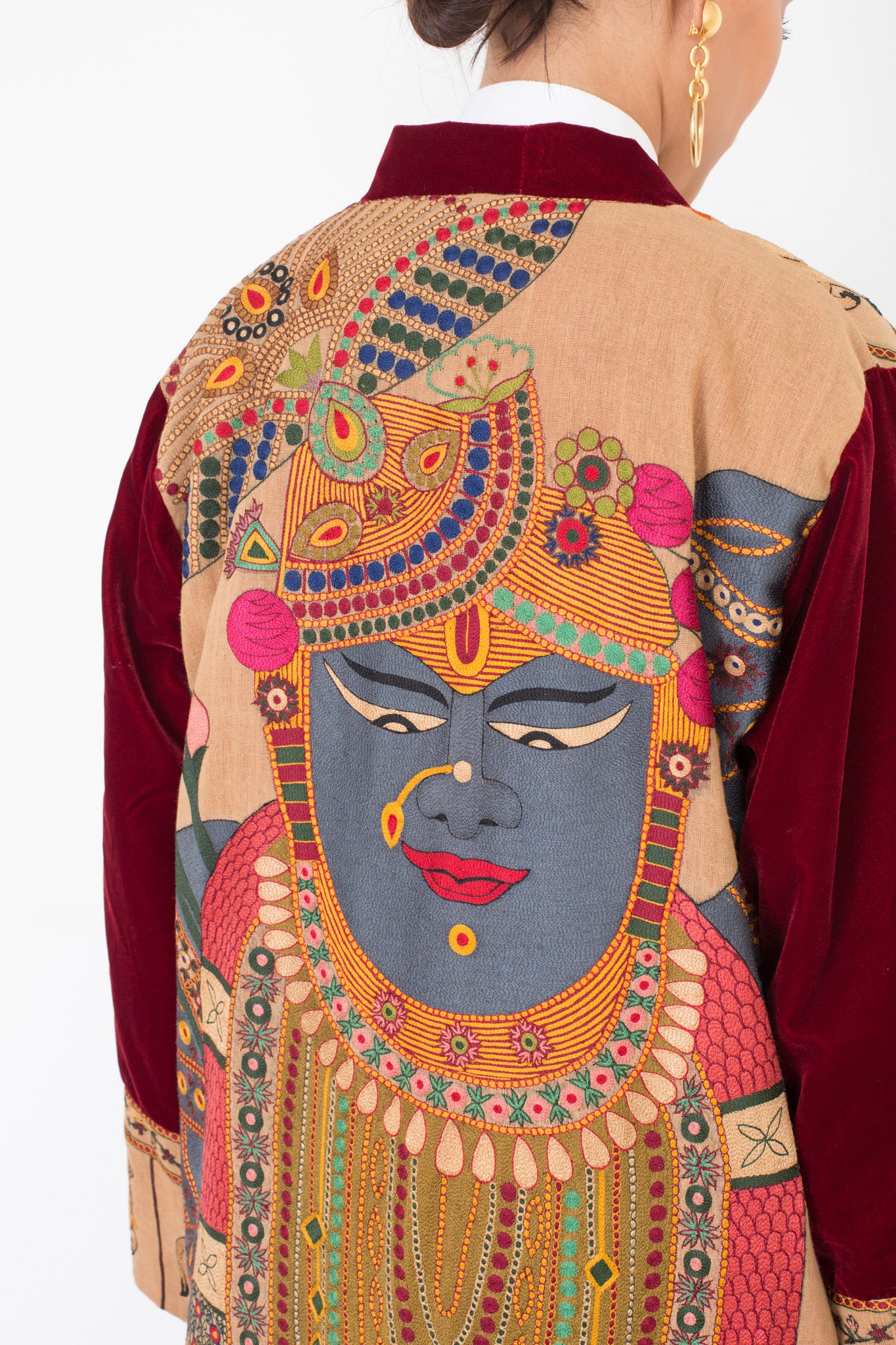 Krishna - Manteau brodé antique