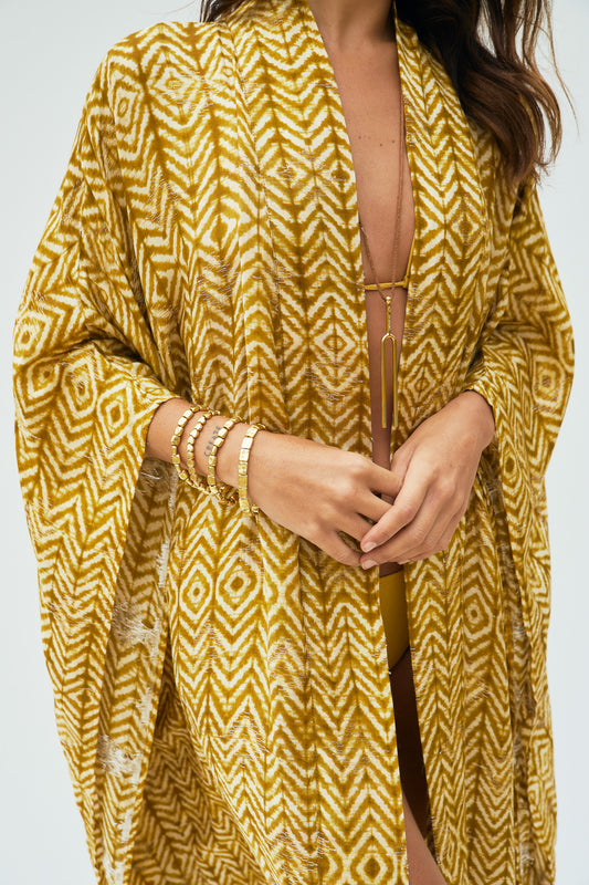 Zayn - Sleeveless Long Kimono