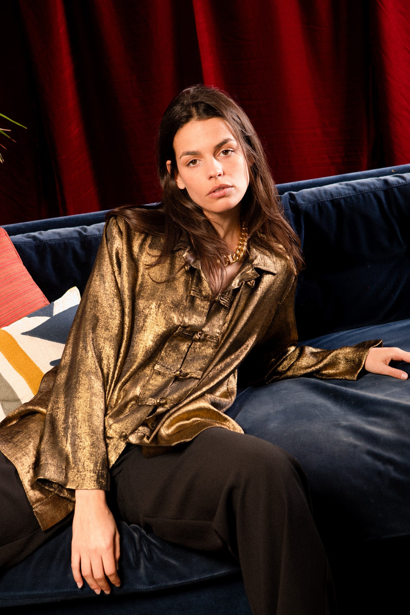 Dengri - Loose Metallic Jacket